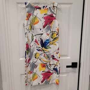 Dress, colorful, zip back sz 10